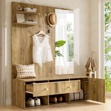 Garderobenset flur 120 x 35 x 159 cm