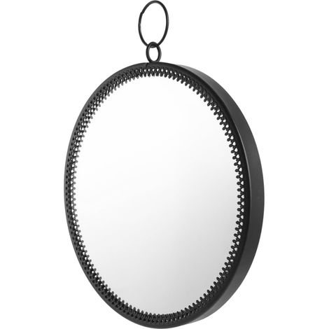 Runder Hängespiegel, 18 cm, Wandmontierter Schminkspiegel für Schlafzimmer, Wanddekoration und langlebig