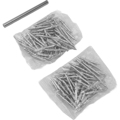 Lot de 100 clous de plinthe à double tête, sans soudure, avec manchon. (1/5)