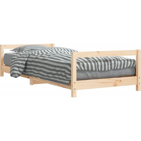 Lit Simple，Lit enfant，Cadre de lit pour enfants 80x200 cm bois de pin massif CFW6008233 (1/5)