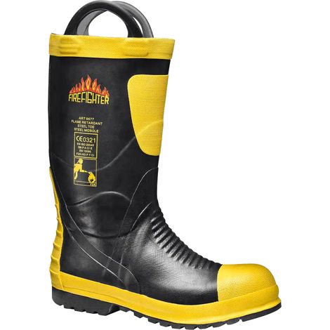 SIR SAFETY SYSTEM FIREFIGHTER 9677 Bottes de sécurité S5 respirantes noir/jaune Taille 47