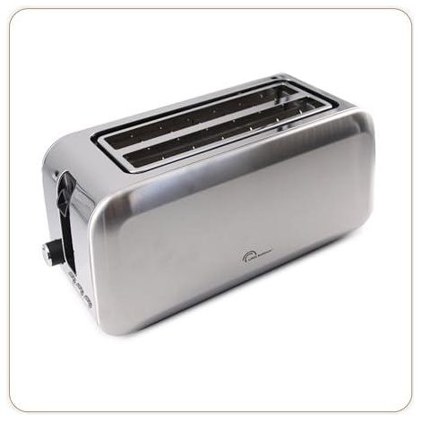 Little Balance 8697 Edelstahl-Toaster mit 2 langen Schlitzen