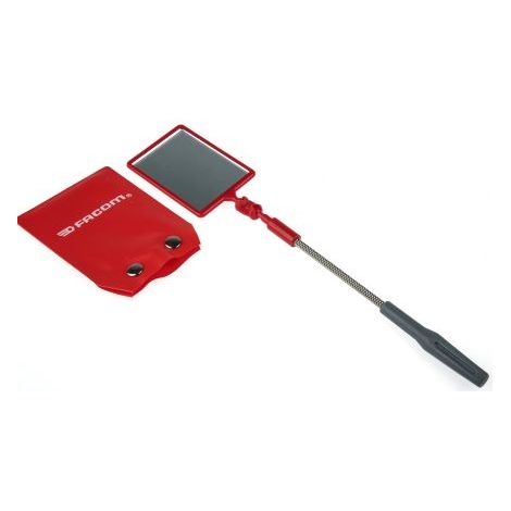 Facom – Miroir d'inspection flexible – Longueur 300mm – Tête à charnière pour visibilité dans espaces encombrés – Pour professionnels