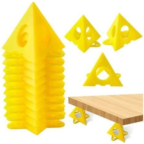 Ensemble de supports pyramidaux 20 pièces Supports triangulaires, outil de peinture, tampons de peinture Triangle, pieds pour le travail du bois, accessoires de charpentier (1/5)