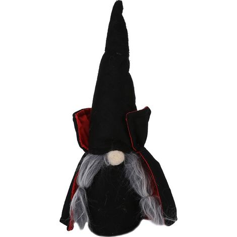 Poupée Vampire Halloween Gnome en Peluche avec Chapeau Pointu pour Décor Maison Fête Bar (1/5)