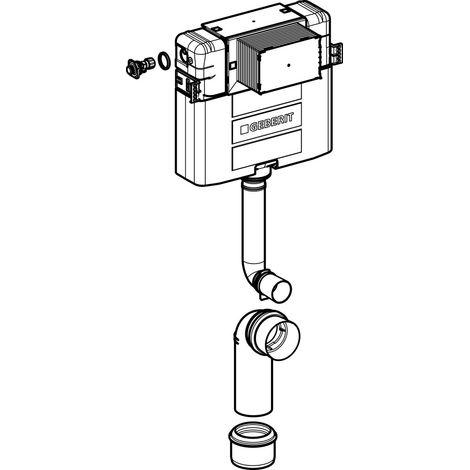 Réservoir à encastrer Geberit Omega 12 cm, 6/3 litres, hauteur de montage 106 cm - Geberit (1/4)