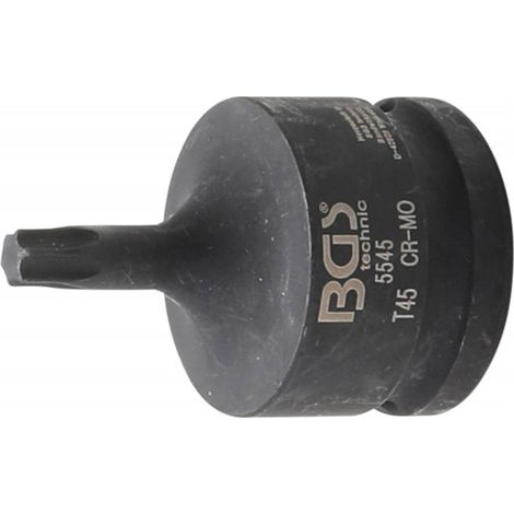 Douille à Embouts de Puissance 60 mm - 20 mm (3/4), Profil Torx T45 - Précision et Robustesse - D-Work