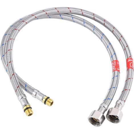 Tuyau de Raccordement Flexible Robinet Cuisine Anti corrosion Conduite d'eau pour Mitigeur Robinet Evier Lavabo Salle de Bain (1/5)