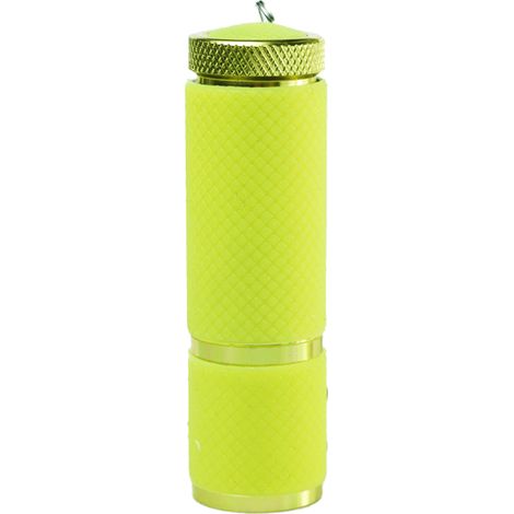 Petite lampe torche avec cordon, lampe de camping portable, jaune crème glacée (1/5)
