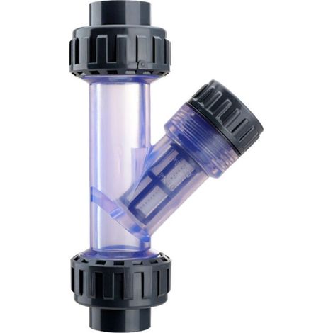 Filtre Y - PVC Transparent - Raccord 3/4 Pouces - Pour Aquarium - 1 Pièce (1/4)