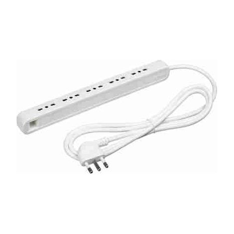Regleta ultradelgada BTI3631USD de 5 tomas 10/16A - blanca