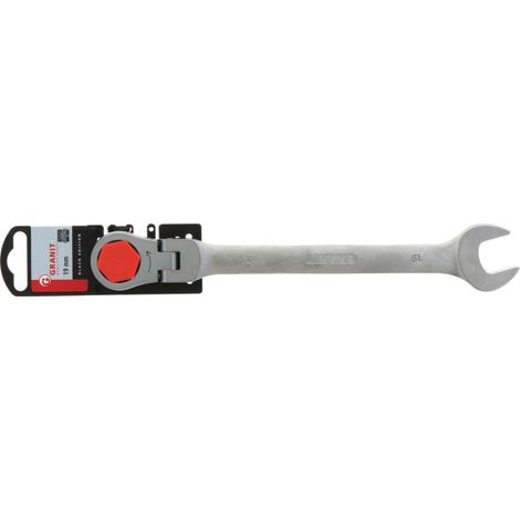 Llave de boca fija de carraca CrV de 19 mm (1/2)