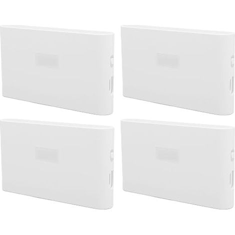 Lot de 4 Lampes D'escalier LED D'intérieur, Veilleuses Rechargeables Réglables à 360 Degrés avec Capteur de Mouvement et Capteur du Crépuscule à L'aube, Lampe de Placard (1/5)