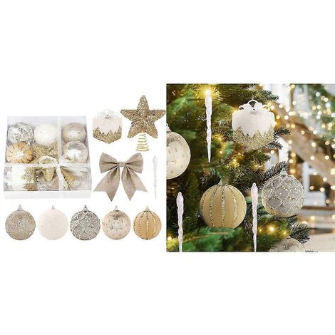 Boules de Noël à suspendre, décorations pour sapin de Noël (1/4)