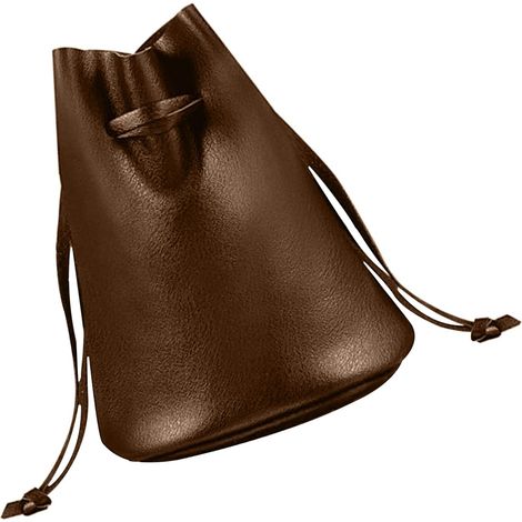 Pochettes avec cordons,Sacs transparents de bonbons Petite pochette cadeau, sacs transparents pour bonbons, sacs à cordon noirs, cuir PU pour hommes et femmes pour dés, pierres, objectifs (1/5)