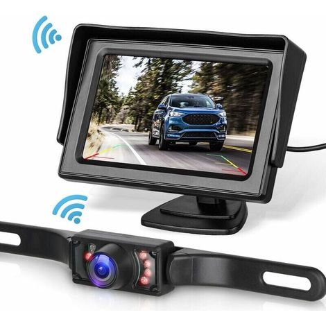 Kit de systme de camra de recul pour voiture/camion/fourgonnette/camionnette/RV 4.3 moniteur systme de sauvegarde de vue arrire (1/5)