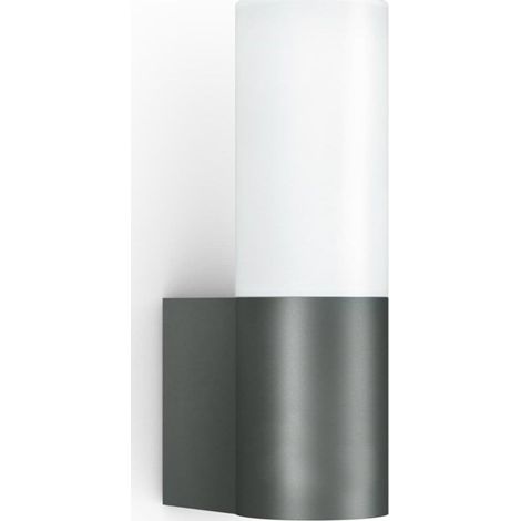 STEINEL LAMPE D'EXTÉRIEUR LED L 605, SANS DÉTECTEUR, 11,7 W APPLIQUE, LAMPE MURALE BLANC CHAUD AVEC 800 LM, ALUMINIUM, VERRE OPA (1/2)