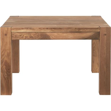 Table carrée extensible en chêne 120cm Lodge LODTAC 120 - 120x120x76 cm - Kayu Meuble (1/5)