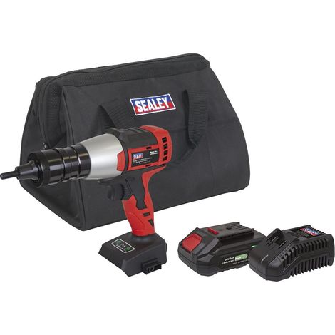 Sealey CP20VNRKIT1 SV20 Series Brushless Cordless Nut Riveter 20V 2Ah (1/2)