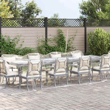 Bâche de protection - Bâche de jardin transparente avec œillets 3x8 m PVC fr1230 - Maison La Vie