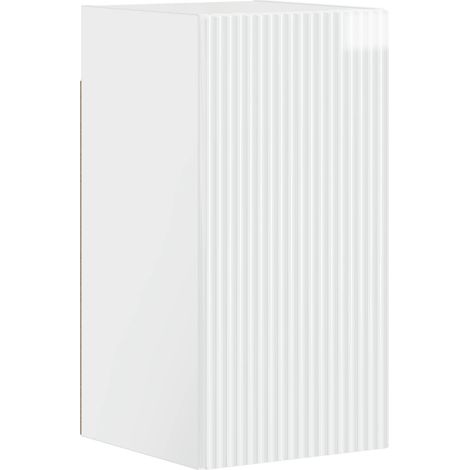 Badezimmer-Wandschrank ARNHEM Hochglanz Weiß 30 x 31 x 59 cm vidaXL (1/5)