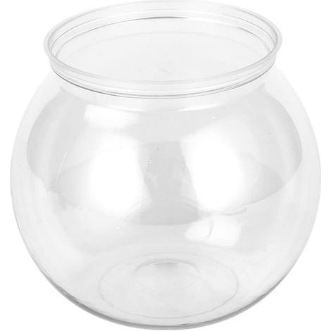 Round, Unbreakable, Clear Plastic Bowl, 4 Sizes, Home Decoration, Fish Design (1/5)