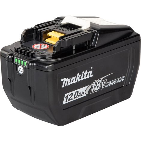 Batterie 18V 12,0Ah Li-ion – Système LXT – Charge rapide en 70 min – Indicateur de charge – Compatible avec outils Makita - BL18120