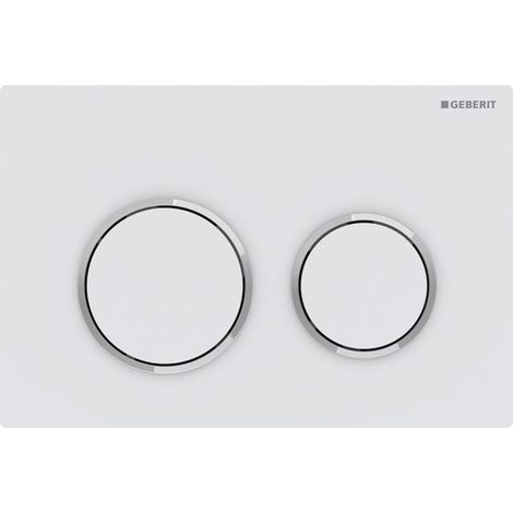 Geberit Omega20 Plaque de déclenchement, pour rinçage à 2