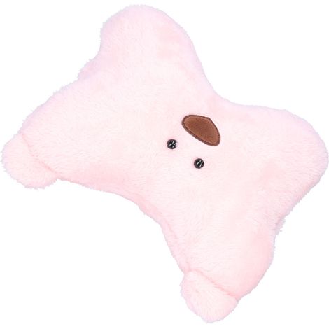 Oreiller appui-tête/nuit en peluche douce et confortable, motif ours mignon, pour siège auto. Coussin en coton PP confortable et peluche pour siège auto. (1/5)