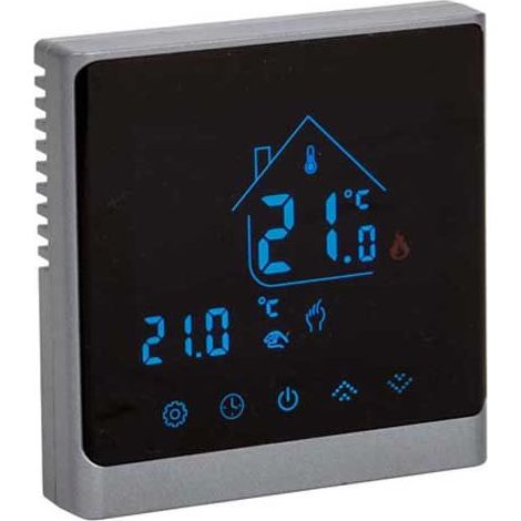 Thermostat programmable wifi pour chauffage électrique ou circulateur 230V encastrable ATENZA (1/2)