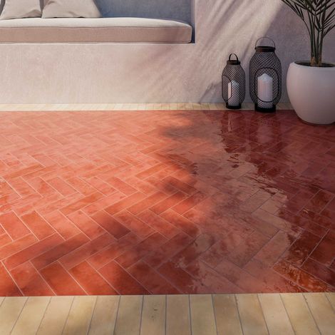 Carrelage grès cérame effet BEJMAT 15x5cm - Carmin - Brillant / Poli - boîte de 0.47 m2 - Gioia Materia