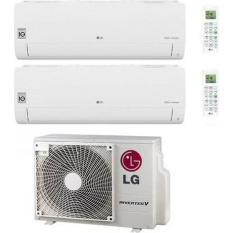 Climatizzatore Condizionatore LG Dual Split Inverter serie LIBERO SMART 18+18 con MU5R30 R-32 Wi-Fi Integrato 18000+18000