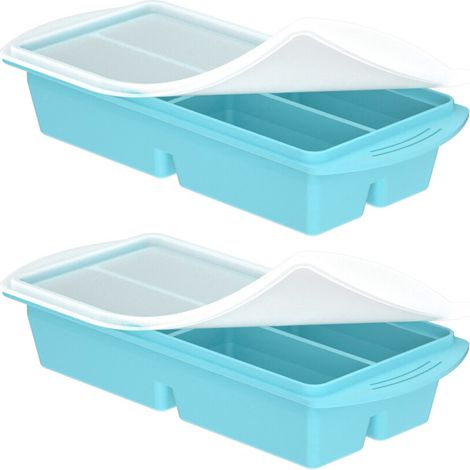 Paquete de 2 bandejas de agua extragrandes, perfectas para un uso prolongado.