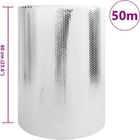 Réflecteur de chaleur pour radiateur Argenté 50 x 0,6 m
