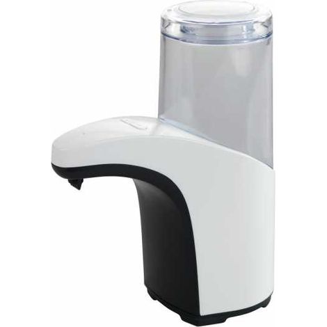 WENKO Distributore di sapone liquido Butler, distributore automatico di gel igienizzante per le mani senza contatto infrarosso, Capacità 300ml, Plastica, 8x19,5x15 cm, bianco (1/7)