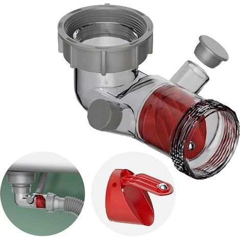 Siphons, Siphon-Ersatzteile, sichtbare Rückfluss- und Überlaufschutzvorrichtungen für Küchen, Badezimmer und Müllzerkleinerer (1/3)