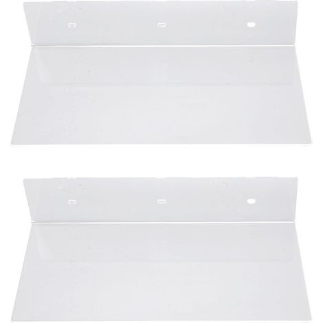 Acrylic Floating Shelves, 30x15x7 Cm Set of 2 (Transparent) (1/5)