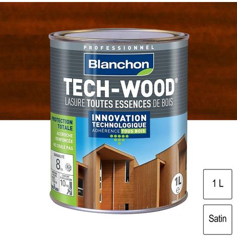 LASURE TECH-WOOD BLANCHON BRUN ACAJOU 1 L (1/6)