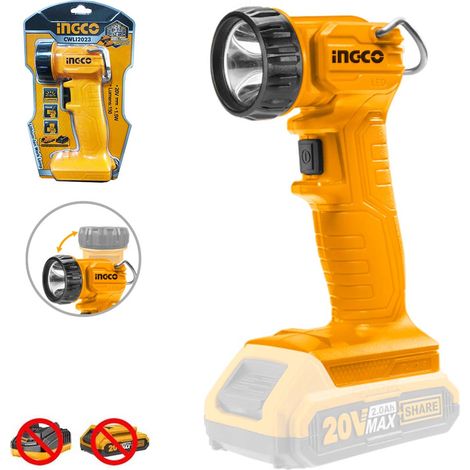 Lampada da lavoro a batteria Led 20 V Solo Torcia Ingco CWLI2023 (1/4)