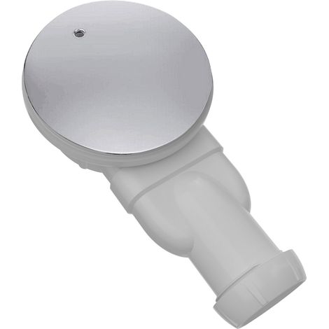 Piletta doccia sifone bianca extra sottile per piatti doccia diametro 90 mm coperchio in ABS cromato (1/3)