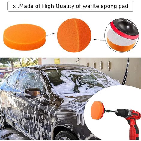Kit d'outils de nettoyage de voiture avec brosse pour détails automatiques, ensemble de forets de nettoyage de peinture de lavage pour roues, tableau de bord, outils de nettoyage portables (1/5)