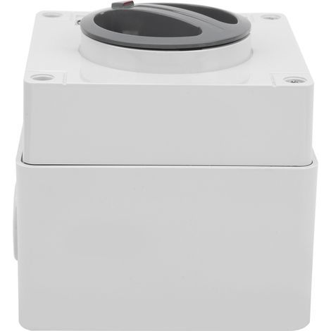 Prise de commutateur étanche extérieure, Isolation anti-poussière, boutons et indicateurs rotatifs OnOff 250V(2P20A) (1/5)