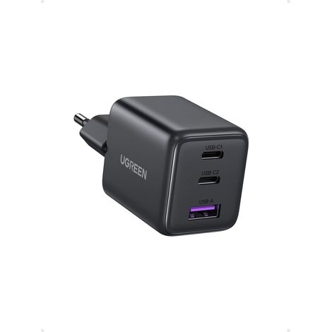 Chargeur USB C Rapide 30W 3 Ports Prise Secteur (Noir) Compatible avec 17 Pro Max Air 16 15 14 Plus Pixel 9 Pro Galaxy S25 S24 S23 Ultra A57 A76 iPad MacBook Air Neo (1/5)