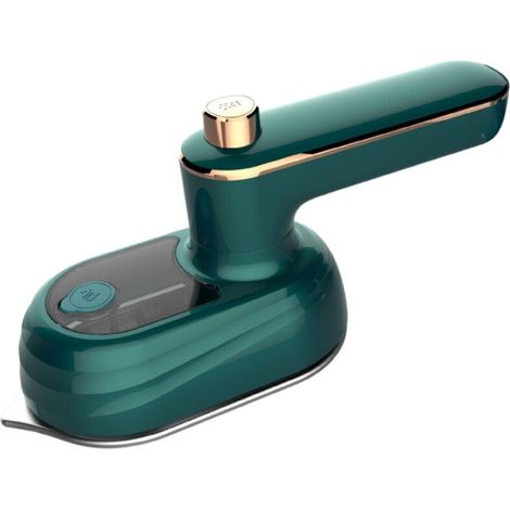 Mini fer à repasser rotatif pliable 33W, portable voyage, vert foncé, prise EU – DELKEVIC