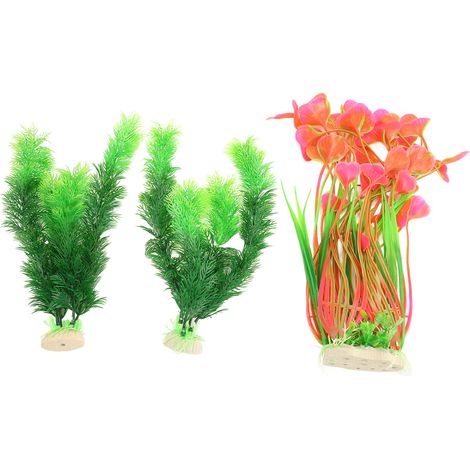 Plantes décoratives artificielles réalistes pour aquarium, ornement pour aquarium sous-marin (1/5)