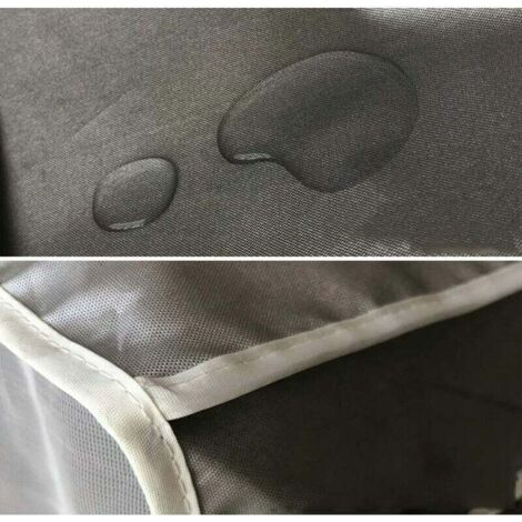 Housse Climatiseur Extérieur Couverture Etanche Climatiseur Housse Anti-poussière Couverture extérieure de climatiseur pour La Maison (92× 35 × 69cm),Superma,argent,1 pièce