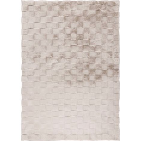 Tapis doux à poils courts taupe clair facile à vivre - 230 x 160 cm (1/5)