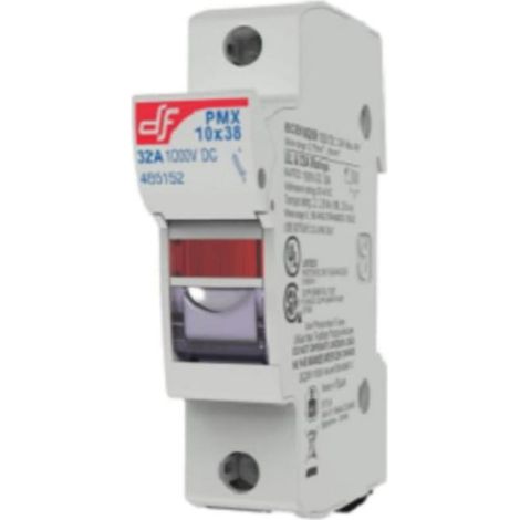 Lasttrennschalter, Sicherungssockel PMX 1P für Sicherungen 10x38, 1000V DC, 32A, für PV-Anlagen mit Signalisierung 485152