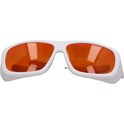 Lunettes de sécurité laser pour travaux fibre optique, protection 180-500 nm, couleur blanche (1/5)
