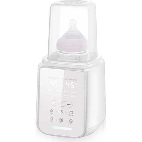 Chauffe-biberon multifonction pour bébé - Chauffe-biberon avec minuterie réglable - Température 48 heures - Fonction maintien au chaud - Chauffe-biberon